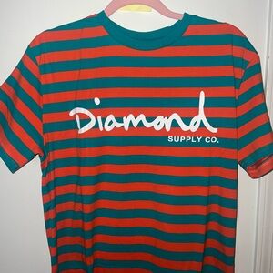 Diamond Supply Co. Striped T-Shirt